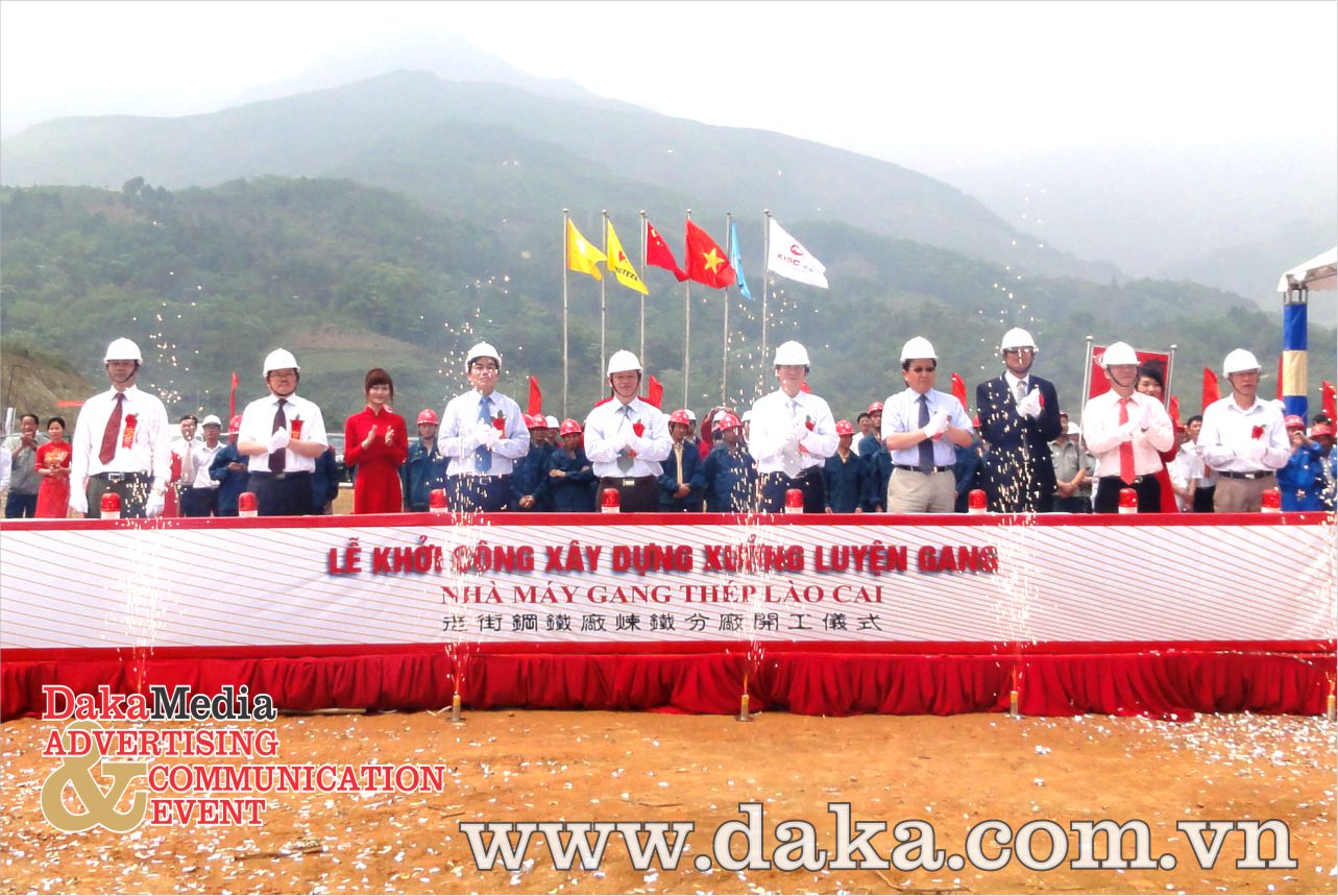 Khởi công Nhà máy Gang thép Lào Cai công suất 1 triệu tấn/năm